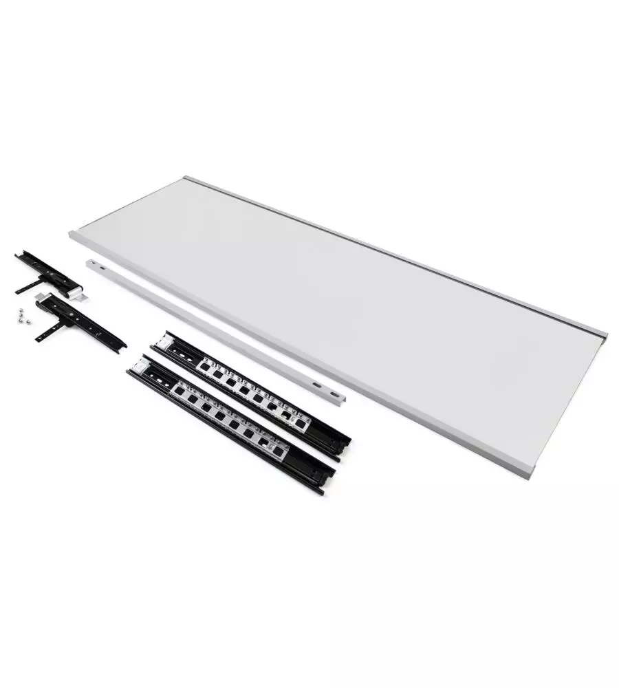 SPECCHIO ESTRAIBILE DA ARMADIO CON FINITURA GRIGIO METALLIZZATO, 340X1000 MM